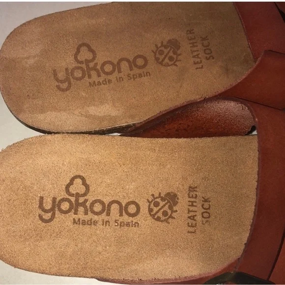 Yokono Brown Leather Sandals - Picture 5 of 5